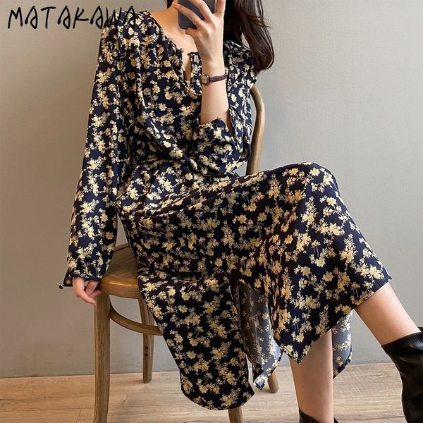 matakawa slim waist chiffon maxi dresses for women print floral dress spring v-neck retro femme robe temperament vestido 210513, Black;gray
matakawa slim waist chiffon maxi dresses for women print floral dress spring v-neck retro femme robe temperament vestido 210513, Black;gray