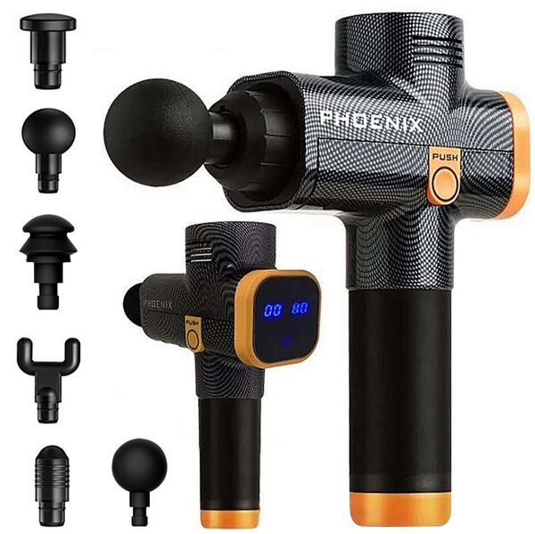 phoenix a2 6 heads lcd massage gun muscle stimulator 20 speeds phoenix massage body massager black mg51206
phoenix a2 6 heads lcd massage gun muscle stimulator 20 speeds phoenix massage body massager black mg51206