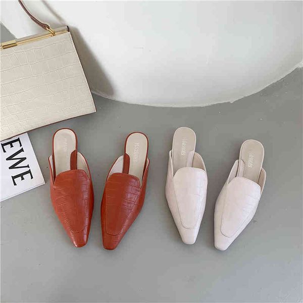sandals fashion women red shoes square toe shallow slippers slides mules flat heeled casual pumps arrivals low heels 1c45, Black
sandals fashion women red shoes square toe shallow slippers slides mules flat heeled casual pumps arrivals low heels 1c45, Black