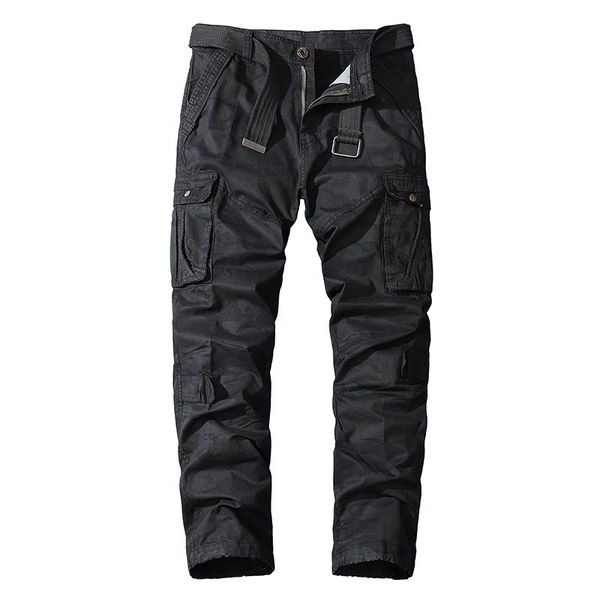 men's pants 2021 year fashion belt trousers loose straight tube wear resistant outdoor multi pocket camouflage elastic overalls, Black
men's pants 2021 year fashion belt trousers loose straight tube wear resistant outdoor multi pocket camouflage elastic overalls, Black