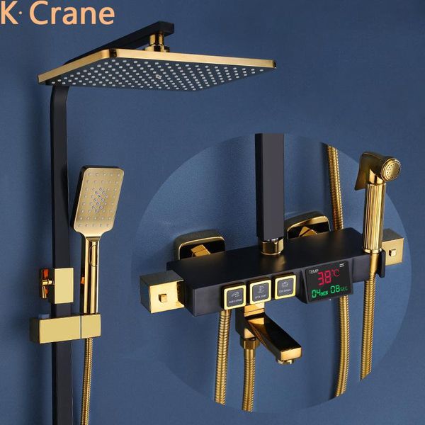 digital shower set bathroom thermostatic led system wall mount constant temperature bath faucet square spray rainfall tap sets
digital shower set bathroom thermostatic led system wall mount constant temperature bath faucet square spray rainfall tap sets