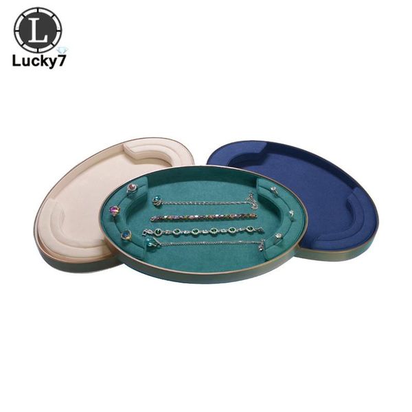 jewelry pouches, bags all-inclusive edge metal watch pallet oval brushed necklace display tray detachable microfiber ring storage, Pink;blue 
jewelry pouches, bags all-inclusive edge metal watch pallet oval brushed necklace display tray detachable microfiber ring storage, Pink;blue