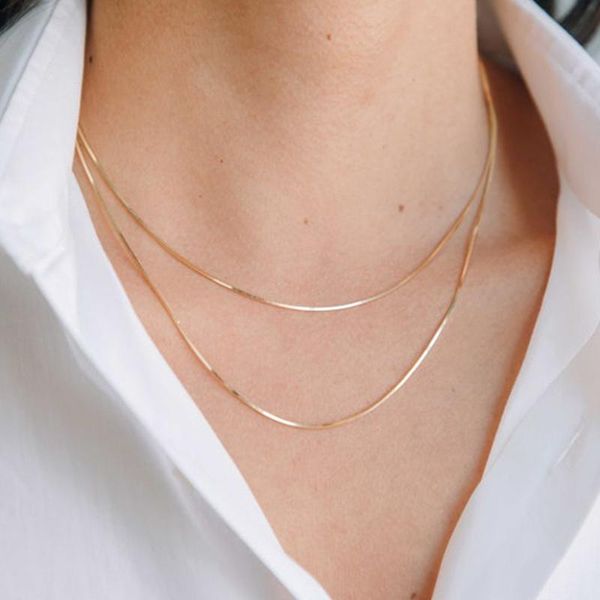 chokers gold color women snake chain necklace 1mm ultra thin round choker stainless steel valentines gift 16" to 20", Golden;silver
chokers gold color women snake chain necklace 1mm ultra thin round choker stainless steel valentines gift 16" to 20", Golden;silver