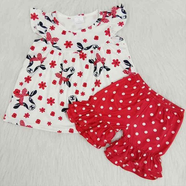 baby girl clothes summer girls cute cow pattern outfit white dot shorts and flutter ruffer clothing set
baby girl clothes summer girls cute cow pattern outfit white dot shorts and flutter ruffer clothing set