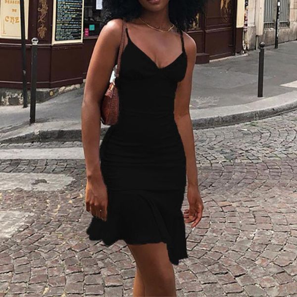 casual dresses women dress summer club elegant sleeveless slip sundress bodycon outfits party spaghetti straps ruffles mini g2605, Black;gray
casual dresses women dress summer club elegant sleeveless slip sundress bodycon outfits party spaghetti straps ruffles mini g2605, Black;gray