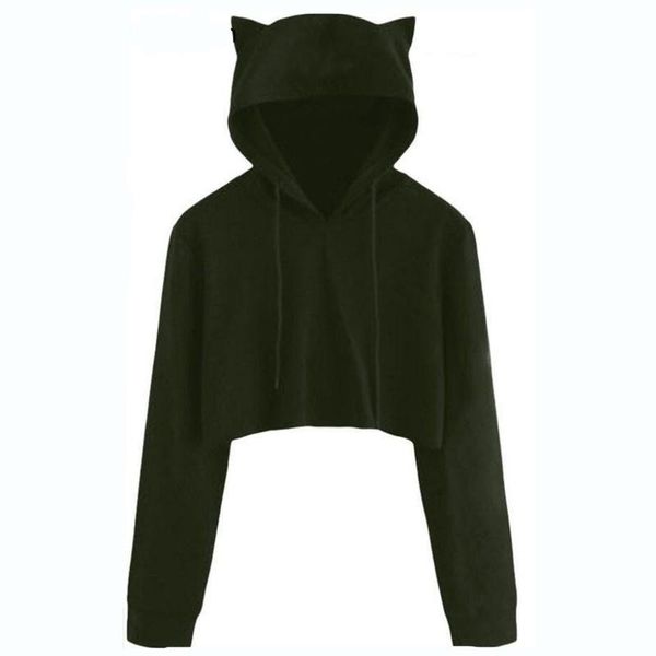 women's hoodies & sweatshirts aurkrrvn kawaii long sleeve woman cropped autumn cat ear cute crop feminine hooded for lady, Black
women's hoodies & sweatshirts aurkrrvn kawaii long sleeve woman cropped autumn cat ear cute crop feminine hooded for lady, Black
