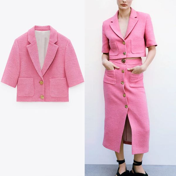 blazers women spring textured cropped blazer short sleeve metal button vintage coat blazers woman patch pockets outerwear top, White;black
blazers women spring textured cropped blazer short sleeve metal button vintage coat blazers woman patch pockets outerwear top, White;black
