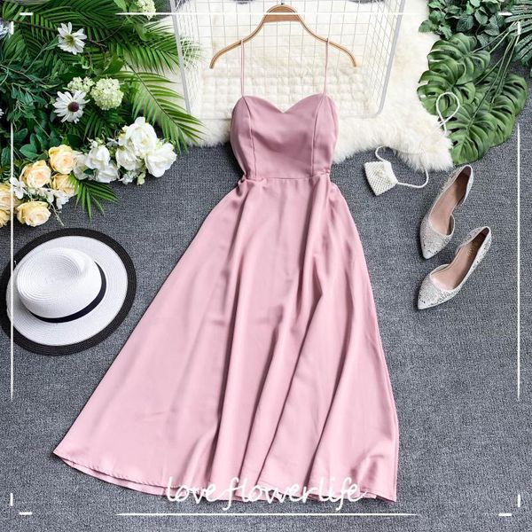 party dress solid a-line backless summer dress lace up high waist elegant long dresses zipper beach 210521, Black;gray
party dress solid a-line backless summer dress lace up high waist elegant long dresses zipper beach 210521, Black;gray