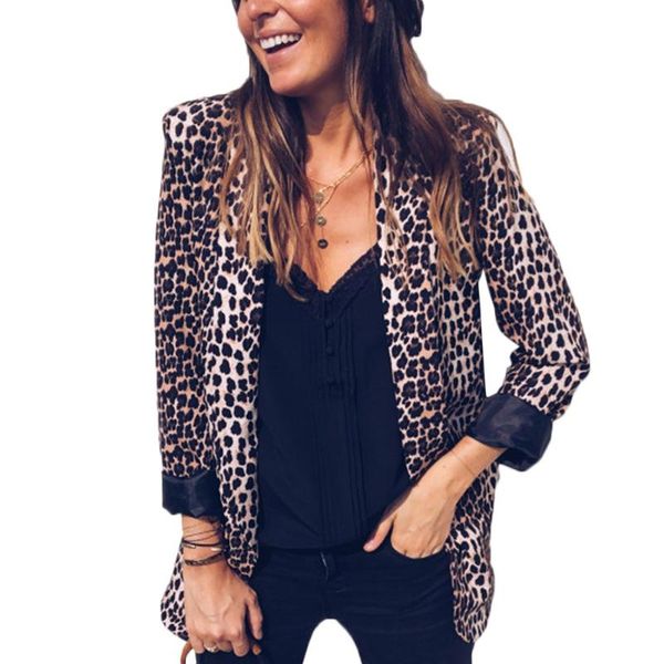 women's suits & blazers womens leopard blazer fashion notched 2021 big size long sleeves casual ol jacket coats dress, White;black
women's suits & blazers womens leopard blazer fashion notched 2021 big size long sleeves casual ol jacket coats dress, White;black