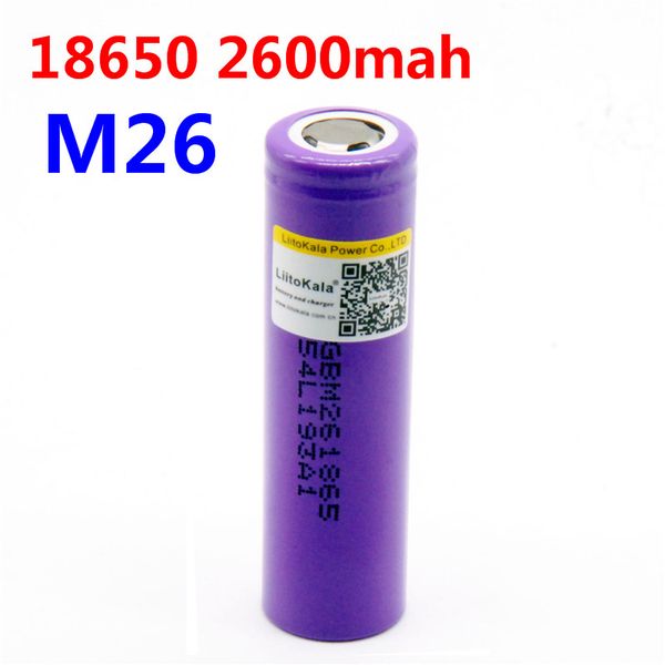 100% original liitokala 18650 2600mah battery 10a icr18650m26 3.7v charge 18650for flashlight power bank
100% original liitokala 18650 2600mah battery 10a icr18650m26 3.7v charge 18650for flashlight power bank