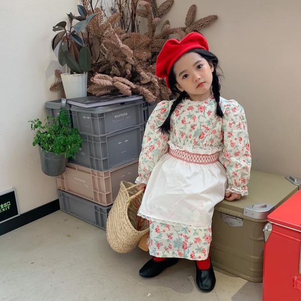 clothing sets 2021 autumn arrival girls fashion floral 2 pieces suit long sleeve dress+apron, White
clothing sets 2021 autumn arrival girls fashion floral 2 pieces suit long sleeve dress+apron, White