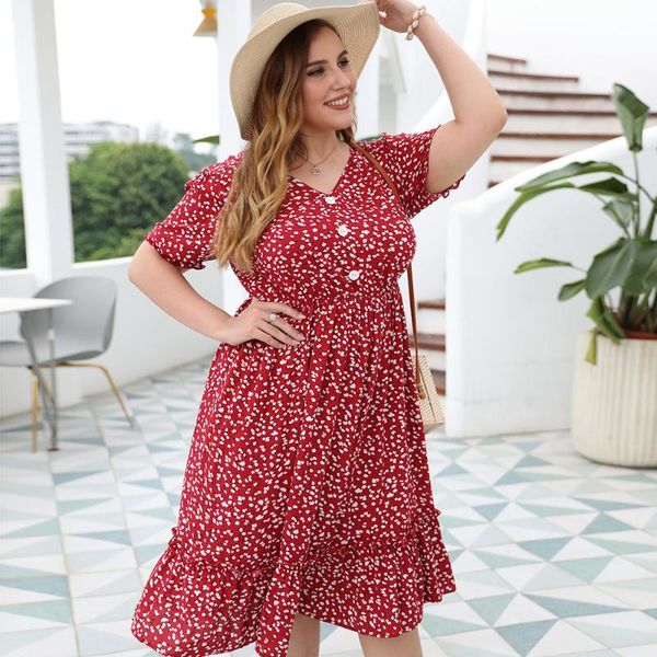 plus size dresses houzhou summer dress women 4xl red floral casual short sleeve elegant holiday robe ruffles oversized outfits, Black
plus size dresses houzhou summer dress women 4xl red floral casual short sleeve elegant holiday robe ruffles oversized outfits, Black