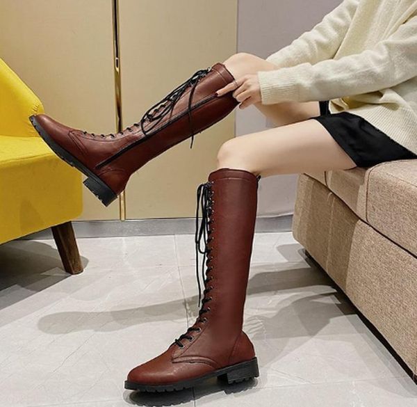 boots lace-up low heels shoes woman warm leather knight shoe chaussures femme zapatos mujer sapato soft women knee high k0219, Black
boots lace-up low heels shoes woman warm leather knight shoe chaussures femme zapatos mujer sapato soft women knee high k0219, Black