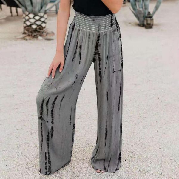 women's jeans high waist pants all match full length elastic print trousers wide leg straight women for daily wear, Blue
women's jeans high waist pants all match full length elastic print trousers wide leg straight women for daily wear, Blue
