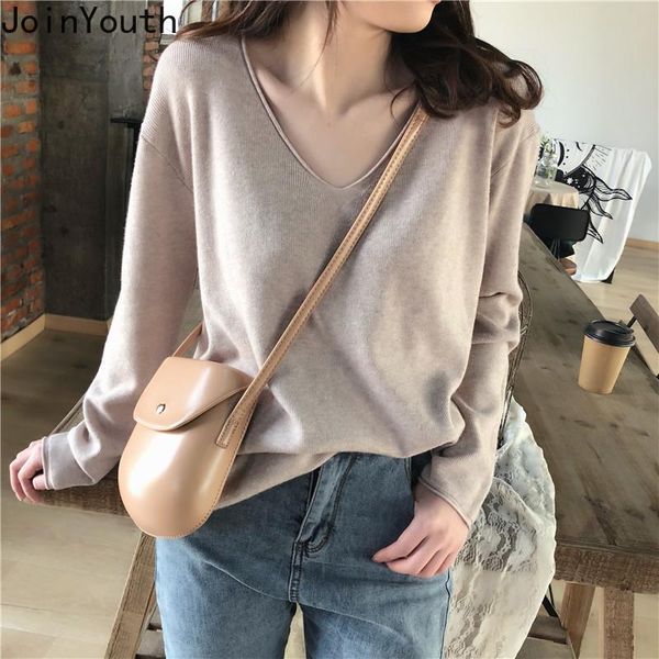 joinyouth v neck simple fashion mujer sueter korean style vintage loose all match sweaters women autumn winter pullovers j1056 women's, White;black
joinyouth v neck simple fashion mujer sueter korean style vintage loose all match sweaters women autumn winter pullovers j1056 women's, White;black