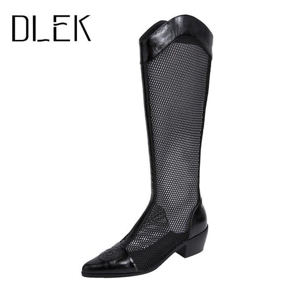 boots dlek women knight mesh summer square heel knee-high thigh high breathable motorcycle long female shoes, Black
boots dlek women knight mesh summer square heel knee-high thigh high breathable motorcycle long female shoes, Black