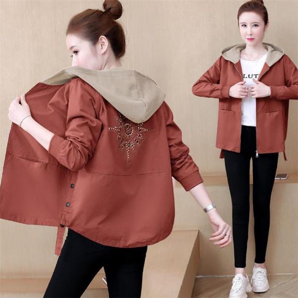 women's jackets woman coat windbreaker jacket short hooded style casual all-match women basic, Black;brown
women's jackets woman coat windbreaker jacket short hooded style casual all-match women basic, Black;brown