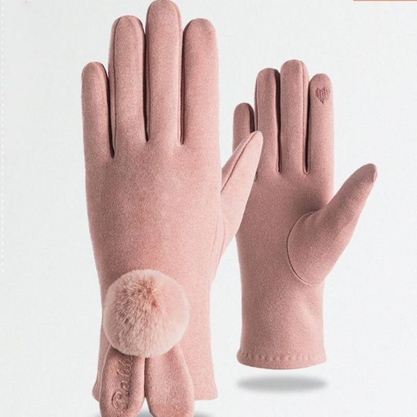 five fingers gloves women winter warm thin touch screen ears pompom letters elastic stretch driving full finger mittens, Blue;gray
five fingers gloves women winter warm thin touch screen ears pompom letters elastic stretch driving full finger mittens, Blue;gray