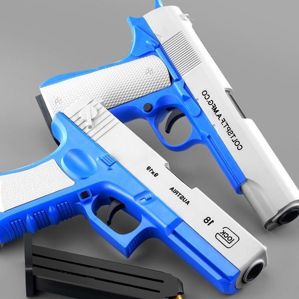 245265shell throwing glock g18 soft bullet m1911 can launch children's toy hand, small gun props, boy eating chicken model
245265shell throwing glock g18 soft bullet m1911 can launch children's toy hand, small gun props, boy eating chicken model