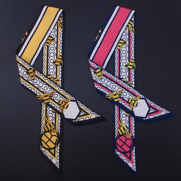 scarves extraordinary geometric bee printing woman scarf 100% silk small ribbon narrow neckerchief headwear wrap shawl acc, Blue;gray
scarves extraordinary geometric bee printing woman scarf 100% silk small ribbon narrow neckerchief headwear wrap shawl acc, Blue;gray