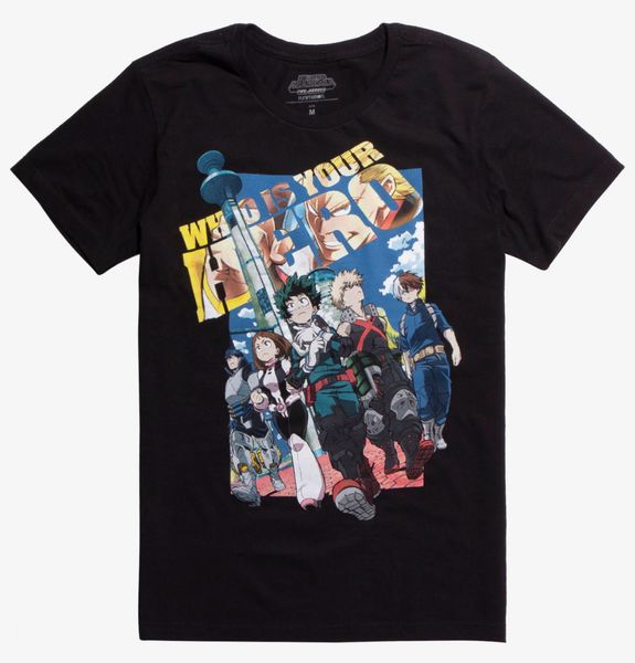 My Hero Academia TWO HEROES MOVIE T-Shirt NEW Authentic & Official, White;black 
My Hero Academia TWO HEROES MOVIE T-Shirt NEW Authentic & Official, White;black