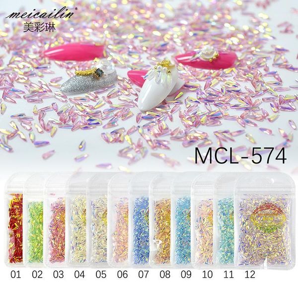 100pcs colorful charm gems nail rhinestones 3d design 2*6mm waterdrop crystal glitter glass stones diy art decorations1, Silver;gold
100pcs colorful charm gems nail rhinestones 3d design 2*6mm waterdrop crystal glitter glass stones diy art decorations1, Silver;gold