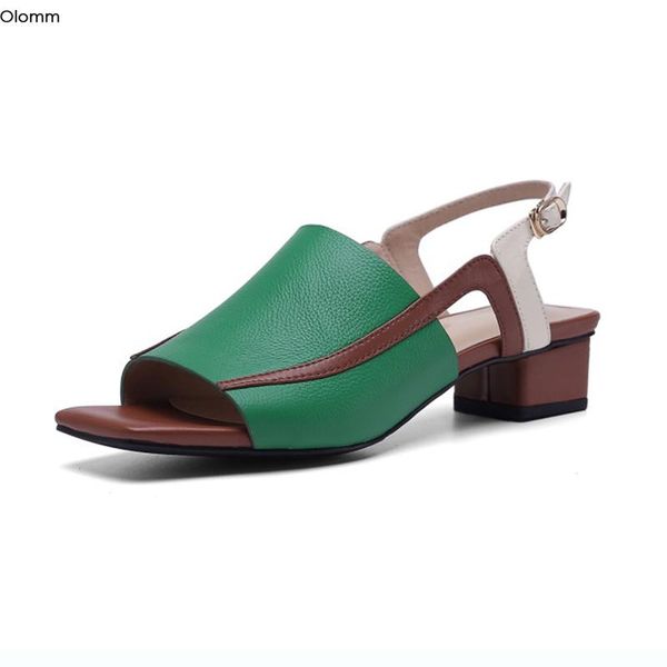 olomm women leather sandals buckle square low heels nice toe gorgeous green black dress shoes ladies us size 4
olomm women leather sandals buckle square low heels nice toe gorgeous green black dress shoes ladies us size 4
