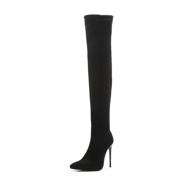 boots stretch thigh high women autumn spring over the knee flock heel black grey long shoes woman big size 45 47
boots stretch thigh high women autumn spring over the knee flock heel black grey long shoes woman big size 45 47