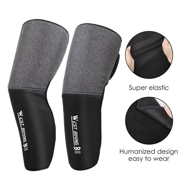 pair knee warmers cycling adjustable waterproof leg protector motorcycle ski snowboard bike brace support for winter elbow & pads, Black;gray
pair knee warmers cycling adjustable waterproof leg protector motorcycle ski snowboard bike brace support for winter elbow & pads, Black;gray