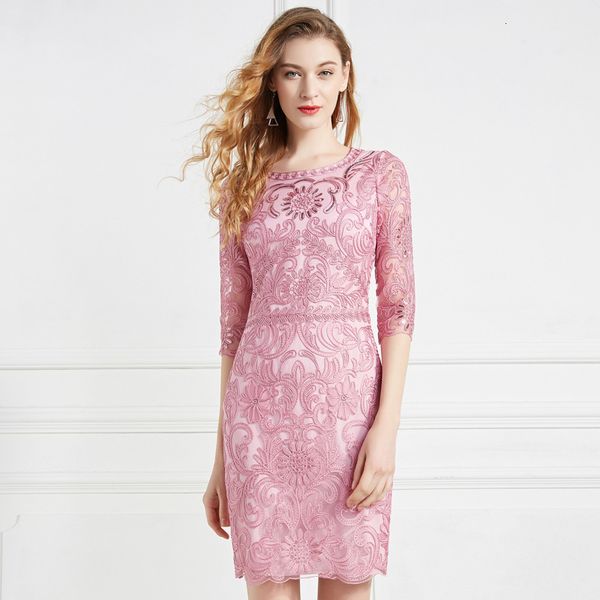 dress pink red lace arrival spring summer party cocktail ladies dresses o-neck allover exquisite embroidery dress knee, Black;gray
dress pink red lace arrival spring summer party cocktail ladies dresses o-neck allover exquisite embroidery dress knee, Black;gray