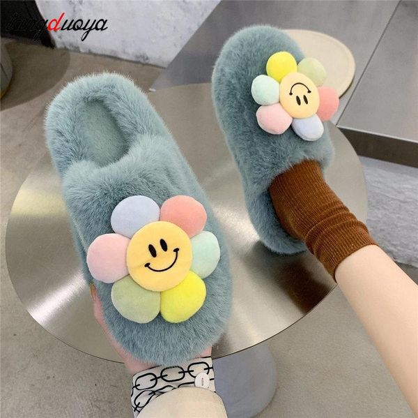 sun flower slippers women furry fluffy flat shoes winter home fashion comfortable slip lazy thick fur slides, Black
sun flower slippers women furry fluffy flat shoes winter home fashion comfortable slip lazy thick fur slides, Black