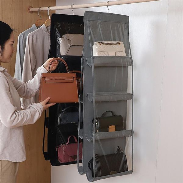 storage bags 6 pocket folding handbag organizer hanging rack sundry bag holder for wardrobe supplies closet space saver 43a
storage bags 6 pocket folding handbag organizer hanging rack sundry bag holder for wardrobe supplies closet space saver 43a