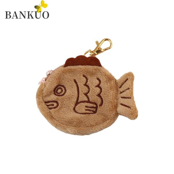 womens wallet plush creative taiyaki coin purse zipper cute anti lost wrist bag for girl solid fashion z376, White
womens wallet plush creative taiyaki coin purse zipper cute anti lost wrist bag for girl solid fashion z376, White