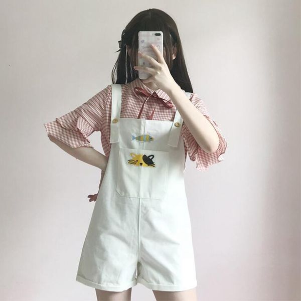 fashion high waist loose women kawaii overalls summer harajuku female slim lovely cat pink strap shorts plus size, White;black
fashion high waist loose women kawaii overalls summer harajuku female slim lovely cat pink strap shorts plus size, White;black