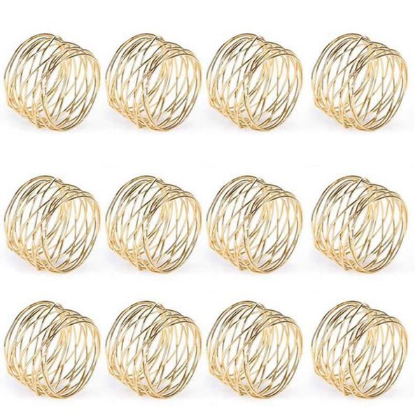 napkin rings 12pcs el gold wire mesh ring mouth metallic buckle table for wedding birthday easter thanksgiving
napkin rings 12pcs el gold wire mesh ring mouth metallic buckle table for wedding birthday easter thanksgiving