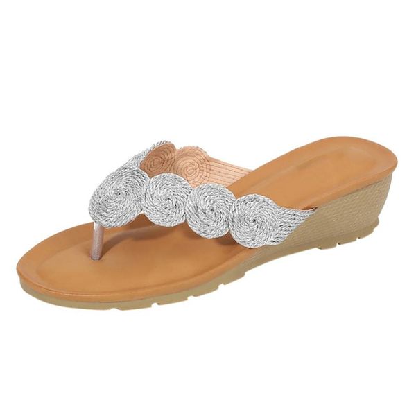 slippers non-slip bohemia women beach knitted coil wedges heels flip-flop comfort casual shoes outdoor summer ladies slides 25, Black
slippers non-slip bohemia women beach knitted coil wedges heels flip-flop comfort casual shoes outdoor summer ladies slides 25, Black
