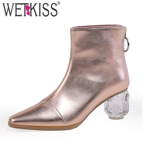 boots wetkiss cow leather ankle women crystal heels high booties pointed toe shoes female zip party ladies autumn 2021, Black
boots wetkiss cow leather ankle women crystal heels high booties pointed toe shoes female zip party ladies autumn 2021, Black