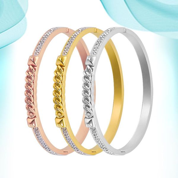 bangle fashion stainless steel mud brick buckle bangles customized for women girls party holiday gifts exquisite hand accessories, Black
bangle fashion stainless steel mud brick buckle bangles customized for women girls party holiday gifts exquisite hand accessories, Black