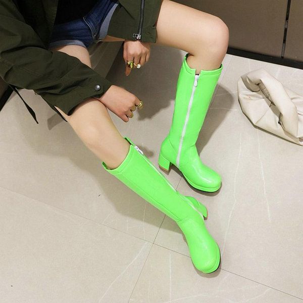 boots zawsthia patent pu leather winter warm plush green white platform chunky middle heels women shoes knee high riding fur, Black
boots zawsthia patent pu leather winter warm plush green white platform chunky middle heels women shoes knee high riding fur, Black