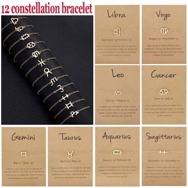 fashion simple zodiac design twelve constellation pendant link chain bracelet for women men charm jewelry gift, Black
fashion simple zodiac design twelve constellation pendant link chain bracelet for women men charm jewelry gift, Black