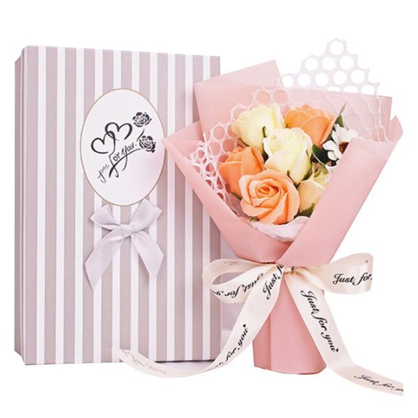 gift wrap artificial flower hand bouquet 7 rose soap box valentine's day christmas compatible
gift wrap artificial flower hand bouquet 7 rose soap box valentine's day christmas compatible