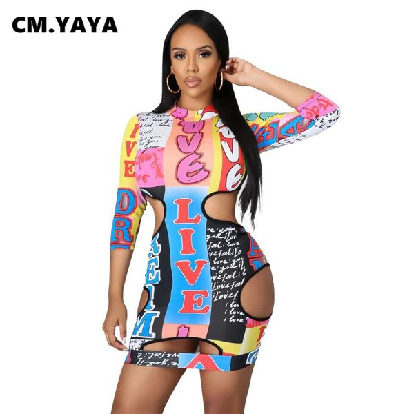 cm.yaya women dress print three quarter sleeve o-neck hollow out sheath elastic mini dresses night club summer 2021 casual, Black;gray
cm.yaya women dress print three quarter sleeve o-neck hollow out sheath elastic mini dresses night club summer 2021 casual, Black;gray