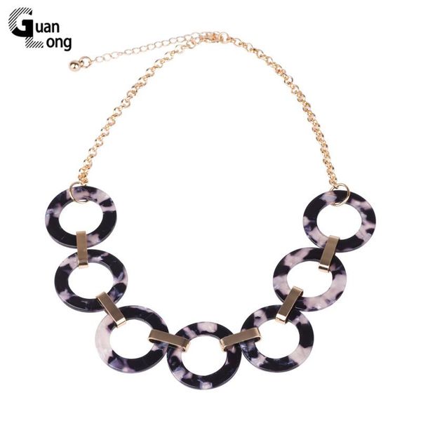 cuanlong vintage fashion acetic acid acrylic metal chains necklaces for women acetate resin geometric round pendants jewelry, Silver
cuanlong vintage fashion acetic acid acrylic metal chains necklaces for women acetate resin geometric round pendants jewelry, Silver