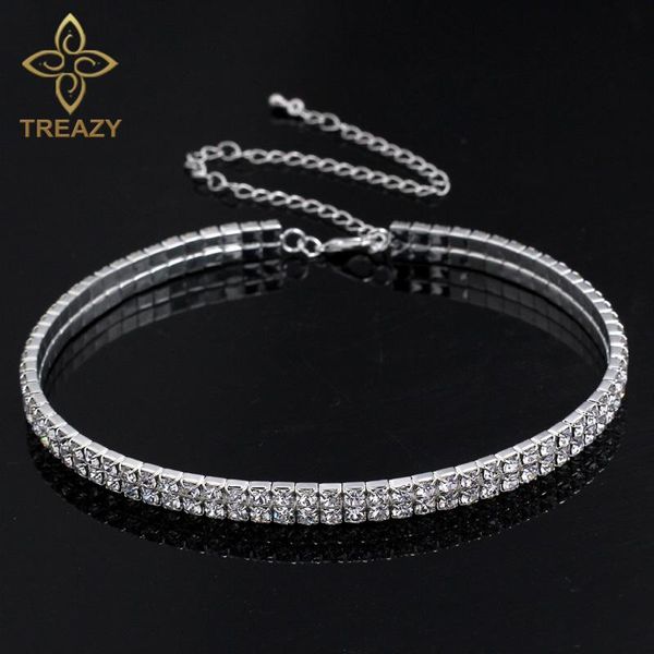 wedding bridal party 2 row rhinestone choker chain necklace for women jewelry diamante silver color crystal elastic cord chokers, Golden;silver
wedding bridal party 2 row rhinestone choker chain necklace for women jewelry diamante silver color crystal elastic cord chokers, Golden;silver