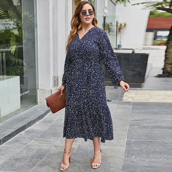 plus size dresses fridayin autumn 2021 women's print a-line skirt high-section waist casual clothing fashion v-neck product dress, Black
plus size dresses fridayin autumn 2021 women's print a-line skirt high-section waist casual clothing fashion v-neck product dress, Black