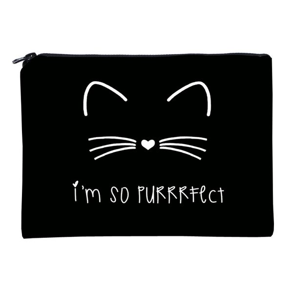 digital printing smiling face cat cosmetic bag / women's hand holding storage & multifunctional pencil case ys080602, Black;red
digital printing smiling face cat cosmetic bag / women's hand holding storage & multifunctional pencil case ys080602, Black;red