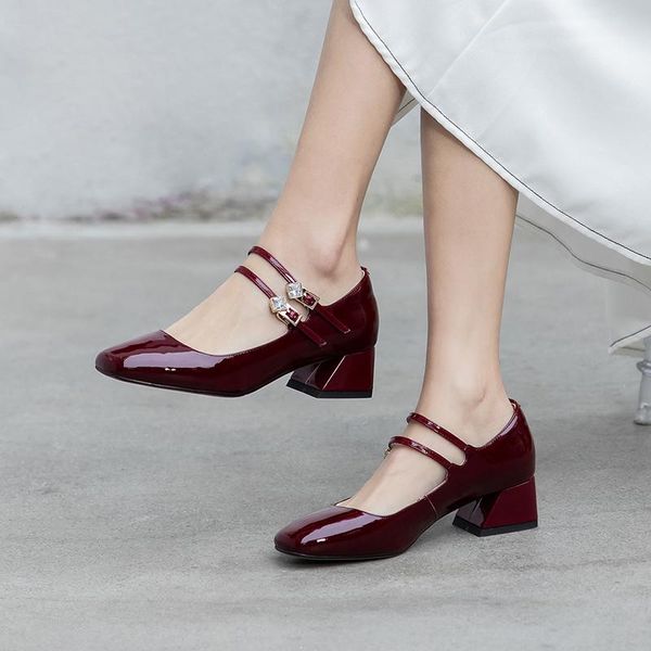 dress shoes chaussures femme spring women's pumps genuine leather crystal buckle decoration simple and elegant mujer, Black
dress shoes chaussures femme spring women's pumps genuine leather crystal buckle decoration simple and elegant mujer, Black