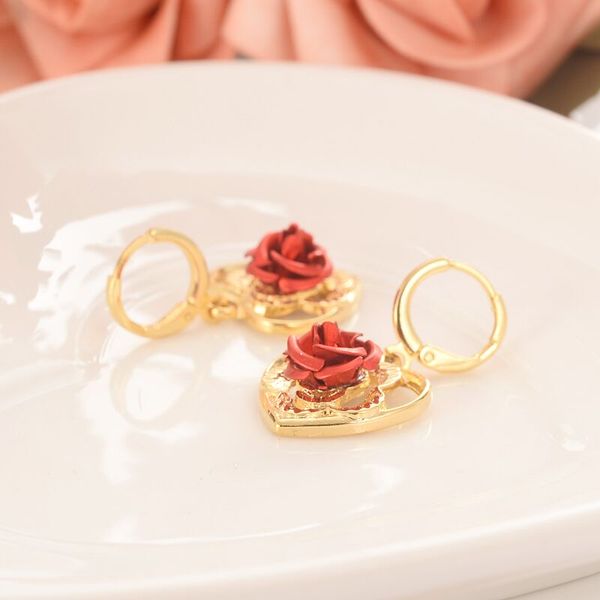 arrival yellow fine gold stud dangle & chandelier earring with red rose flower heart design, Silver
arrival yellow fine gold stud dangle & chandelier earring with red rose flower heart design, Silver