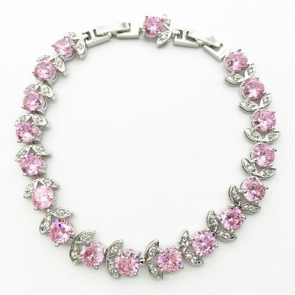 arrival pink stone white color jewelry for women pretty gold bracelets & bangle link, chain, Black
arrival pink stone white color jewelry for women pretty gold bracelets & bangle link, chain, Black