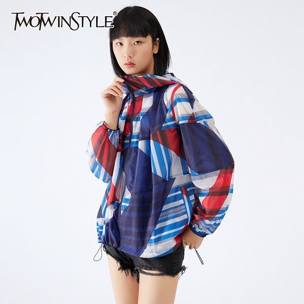 casual striped coat for women hooded puff long sleeve straight hit color loose coats female summer fashion 210524, White
casual striped coat for women hooded puff long sleeve straight hit color loose coats female summer fashion 210524, White